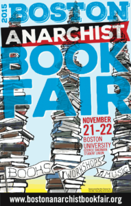 2015 poster for the Boston Anarchist Bookfair